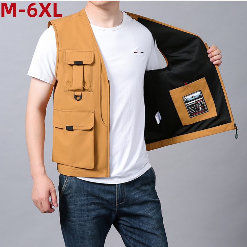 Photography Vest - 6xl Big Size Multi-Pocket Vest Men