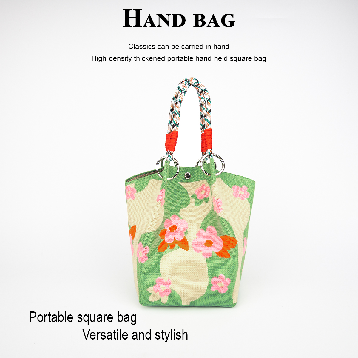 Photography Of Book - A Fresh Spring Knitted Handbag with