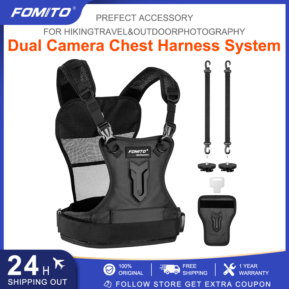 Photography Vest - FOMITO Dual Camera Harness Multi Carrying