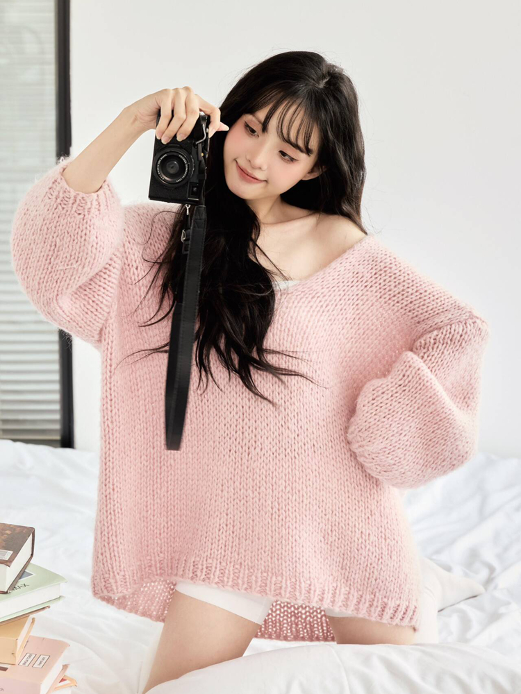 Photography Model - 2026 New Lazy Girl Style Knitwear