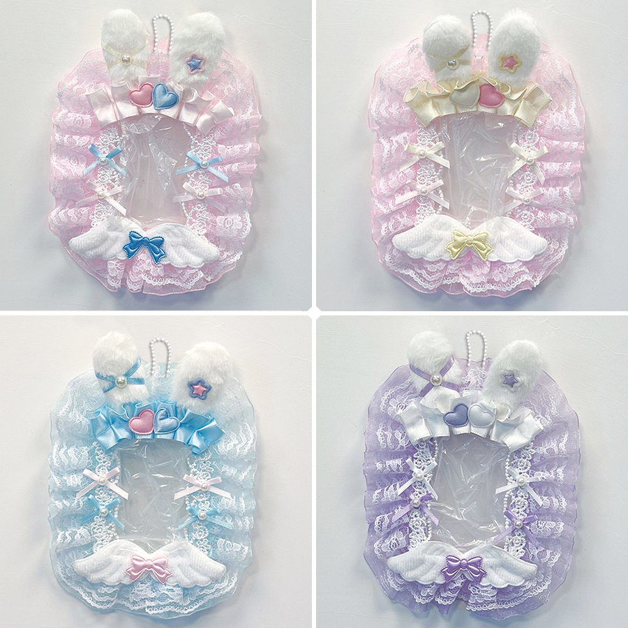 Photography Exhibition - 1Pc Lace Photo Card Holder, Colorful