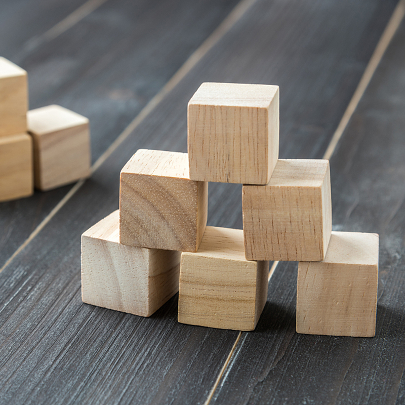 Photography Architecture - Unfinished Blank Mini DIY Wooden Square
