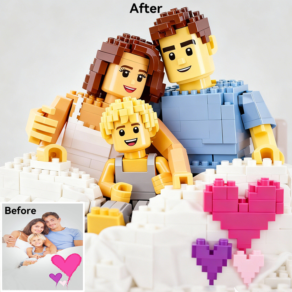 Photography Architecture - Custom Cartoon Building Block Style Portrait
