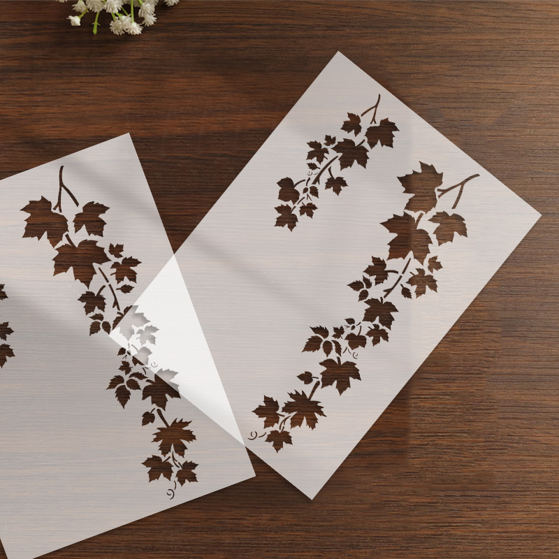 Photography Model - YOMDID 1pc Leaf Pattern PET Painting