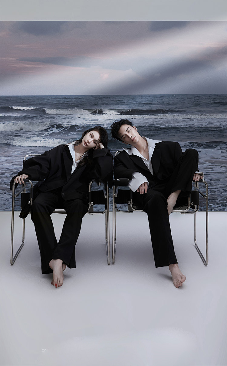 Fashionable Wide-Style Couple' - Photography Outfits ulasan dan harga