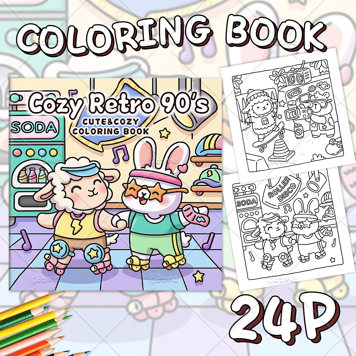 Cozy Retro 90's Bold-easy Patt - Photography Of Book ulasan dan harga