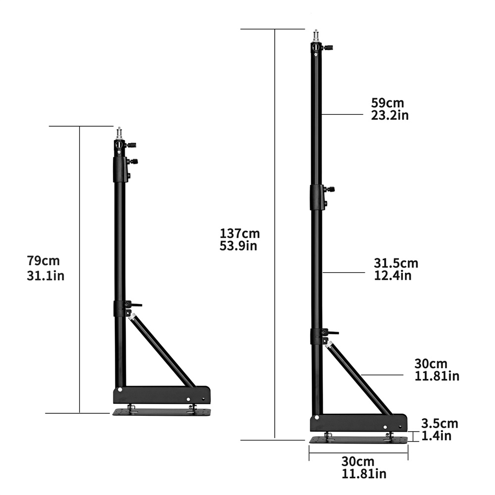 100/135/ 170cm Wall Mounting T - Strobe Light Studio ulasan dan harga