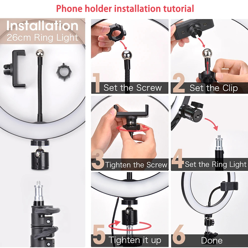 16/26/33cm Selfie Ring Light P - Photography Kit Pro ulasan dan harga