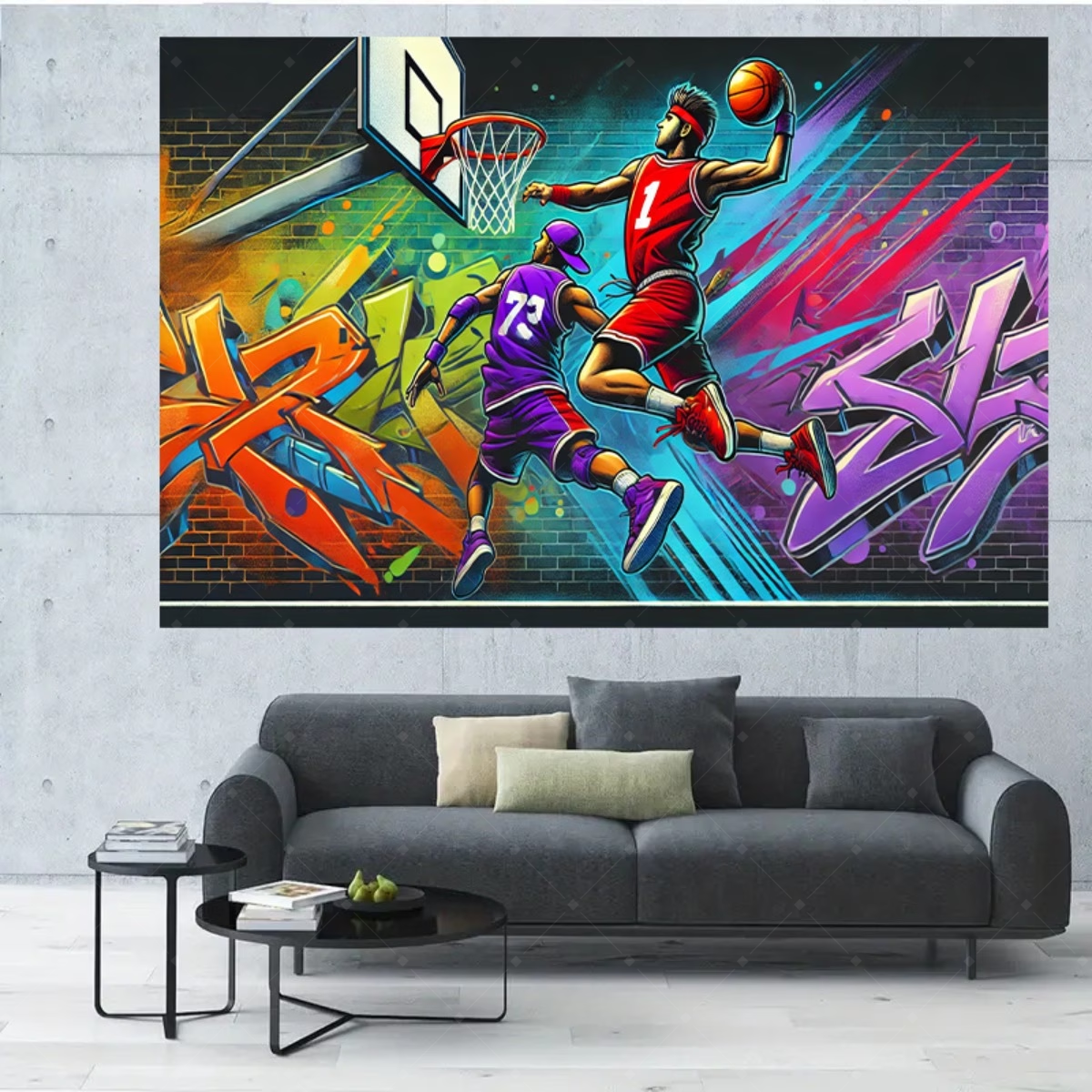 Street Art Basketball Sport Ba - Photography Competition ulasan dan harga
