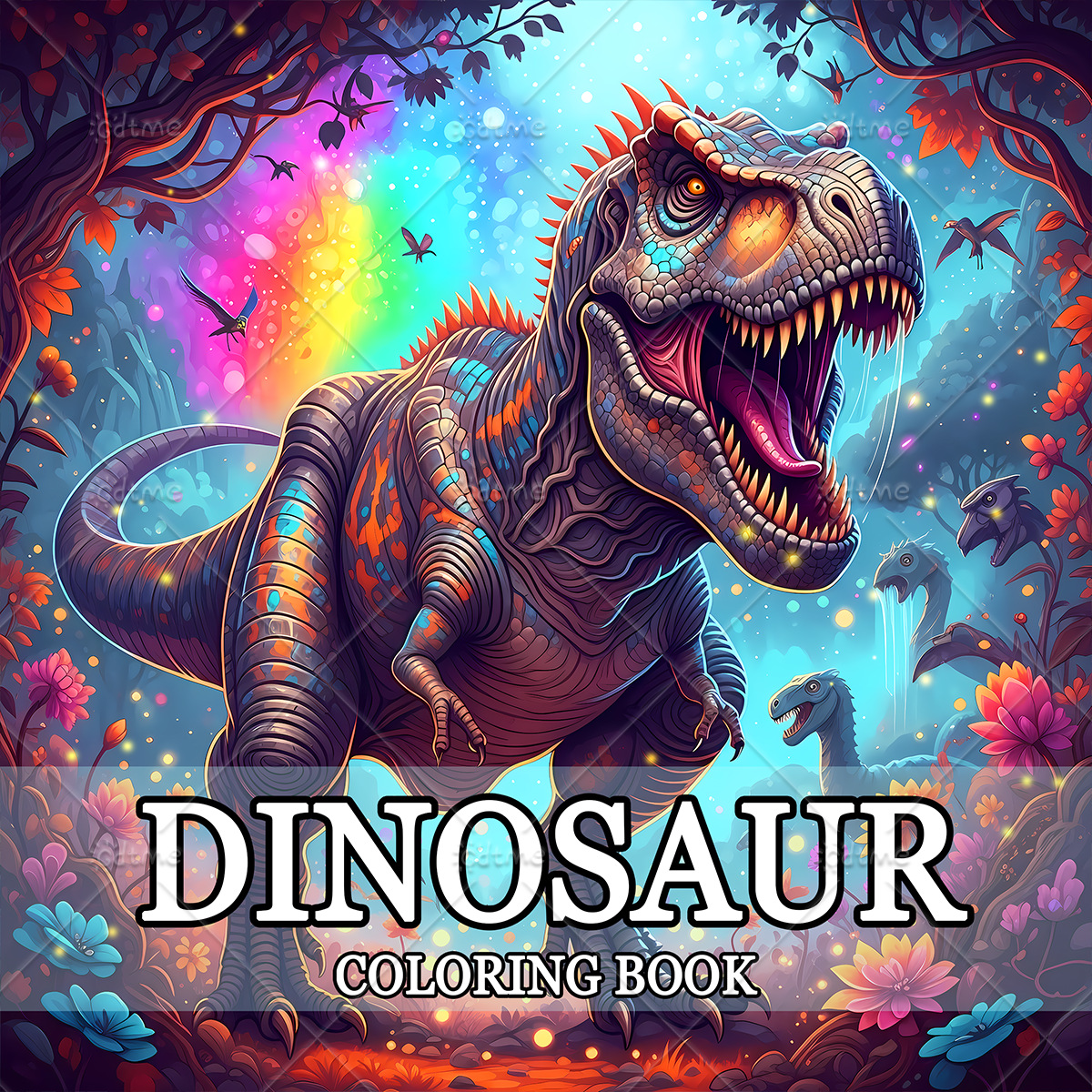 DINOSAUR Coloring Book Adult R - Photography Of Book ulasan dan harga