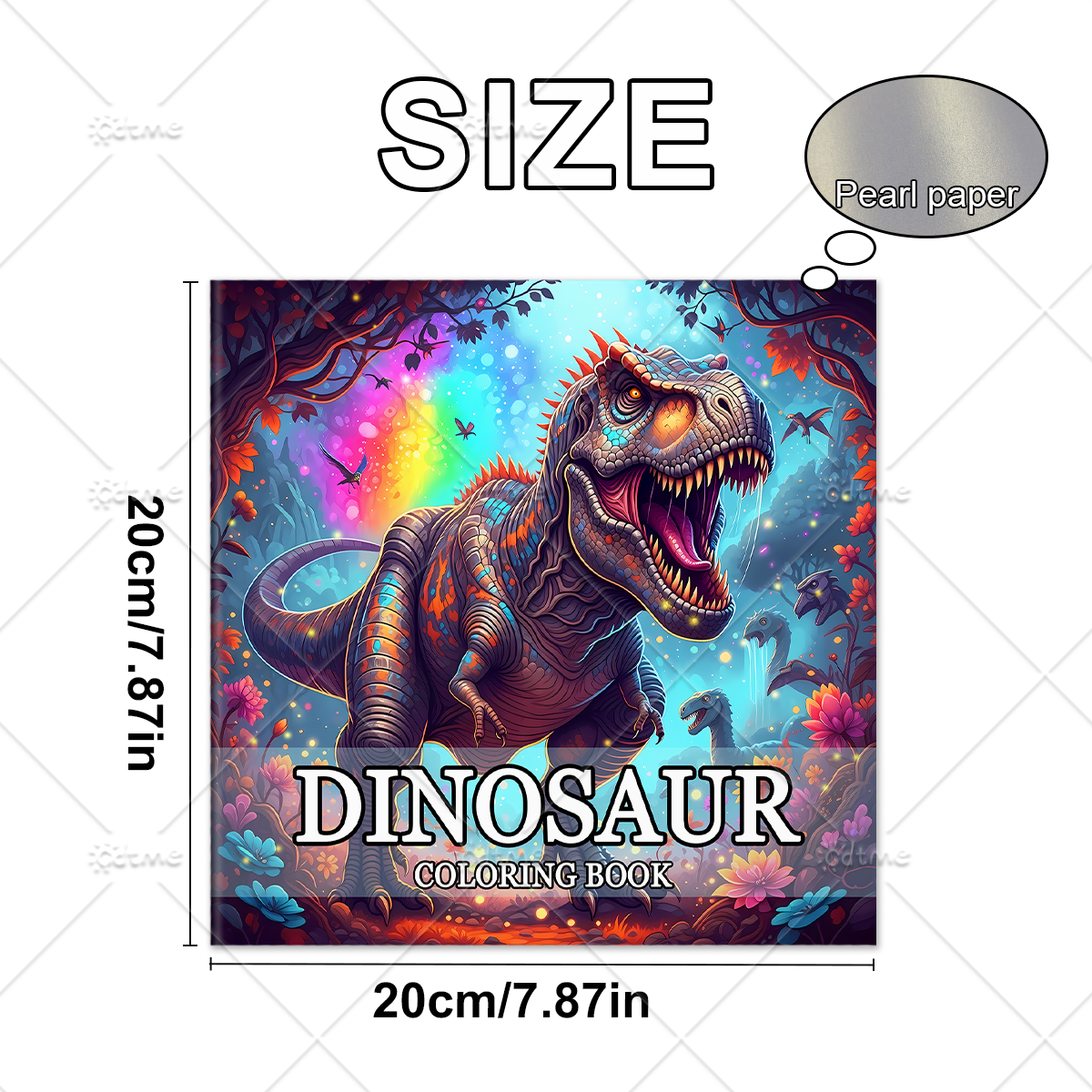 DINOSAUR Coloring Book Adult R - Photography Of Book ulasan dan harga