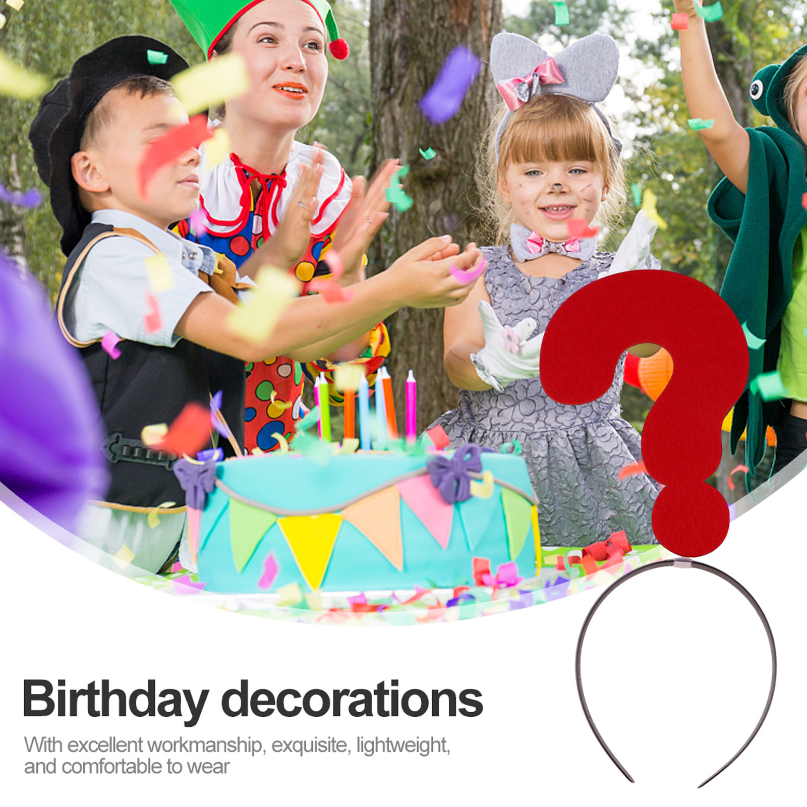 2Pcs Adorable Question Mark He - Photography Questions ulasan dan harga
