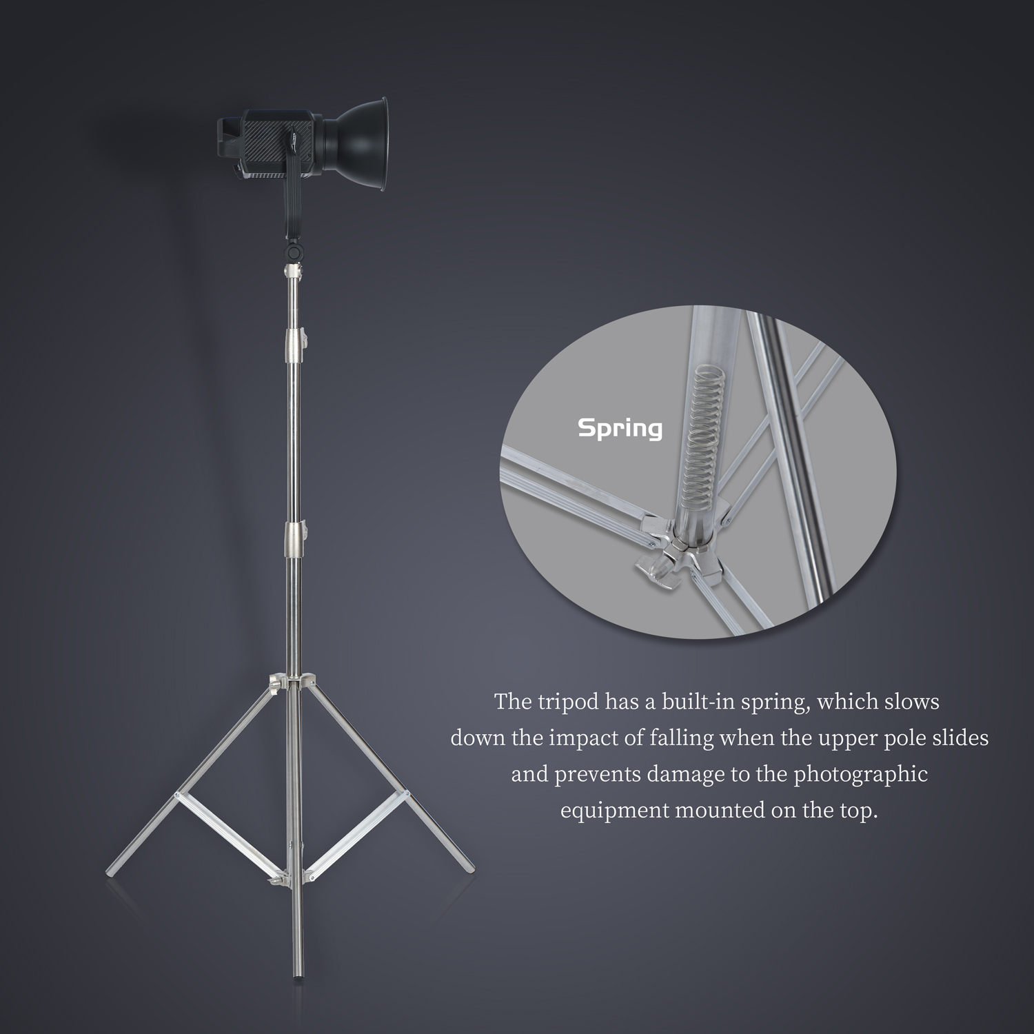 SH 2.8M Stainless Steel Light  - Photography Kit Pro ulasan dan harga