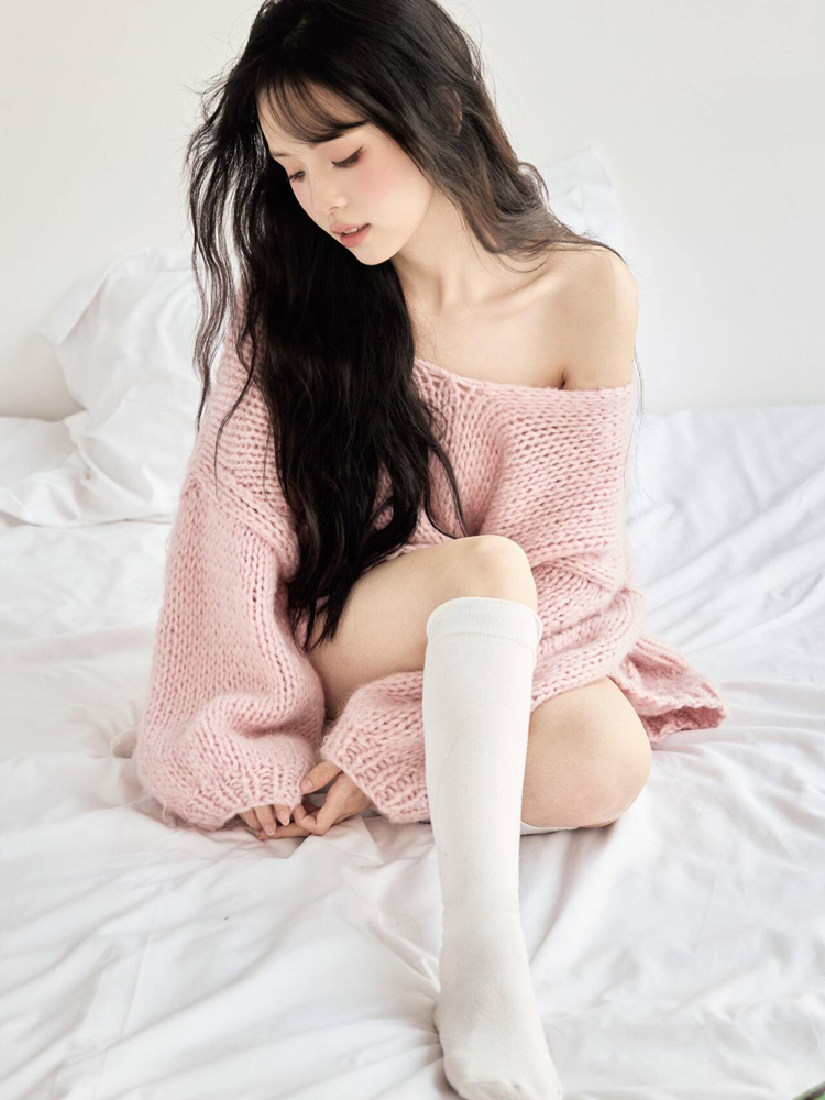 2026 New Lazy Girl Style Knitw - Photography Model ulasan dan harga