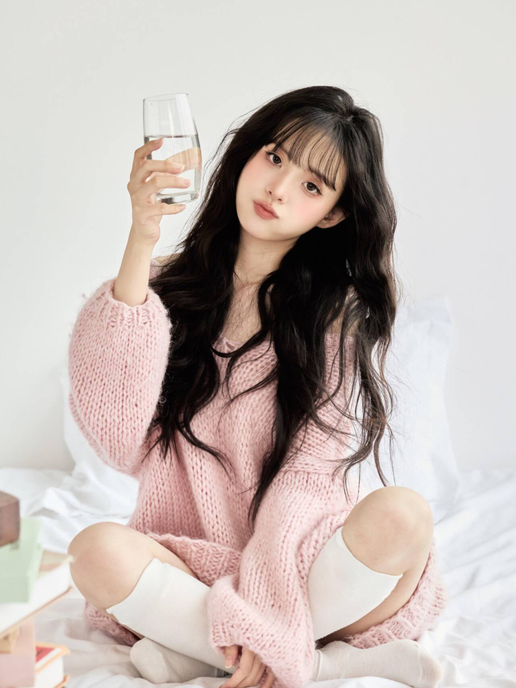 2026 New Lazy Girl Style Knitw - Photography Model ulasan dan harga