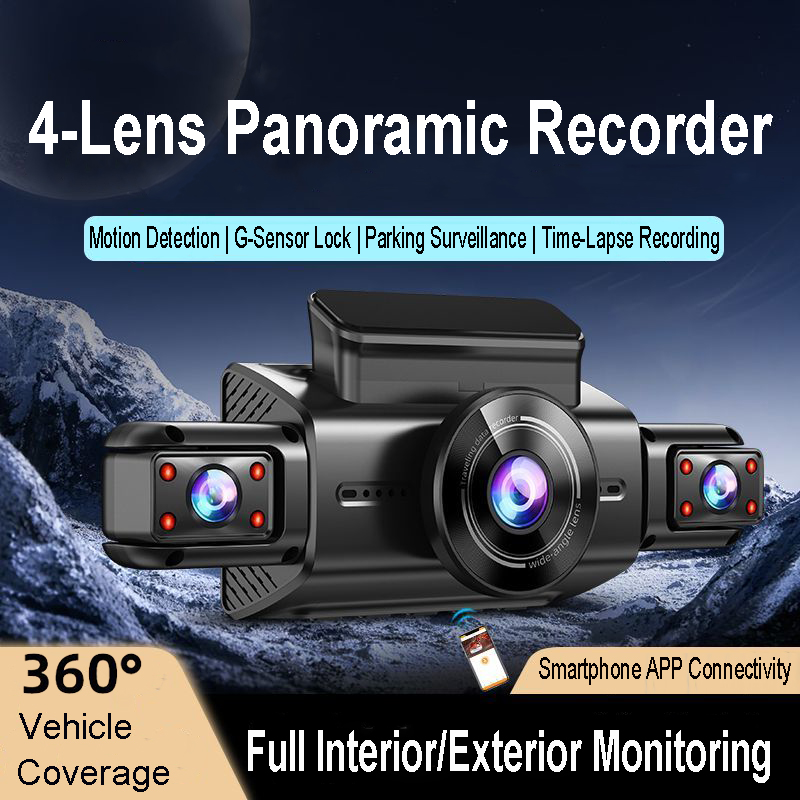 4K 4CH Hidden Car DVR with APP - Timelapse Controller ulasan dan harga