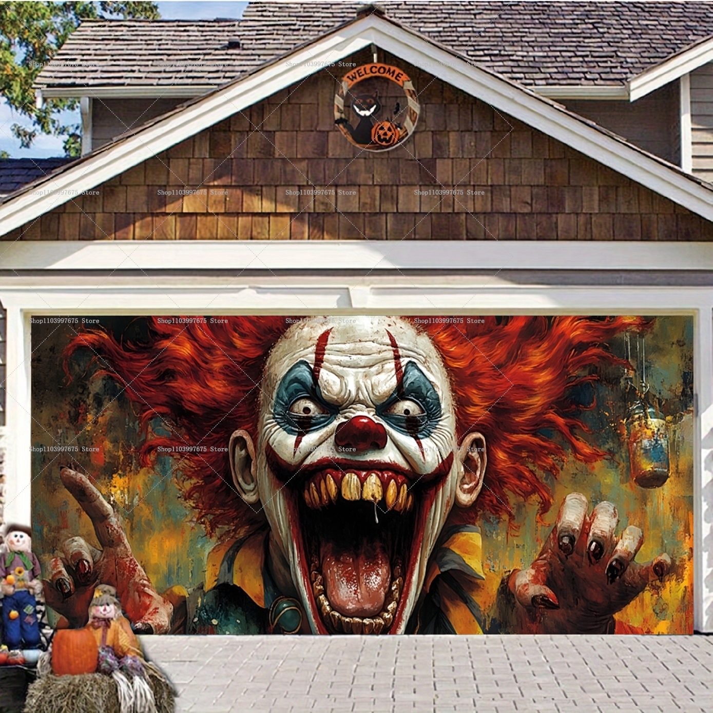 2D Halloween Horrible Clown Ga - Photography Architecture ulasan dan harga