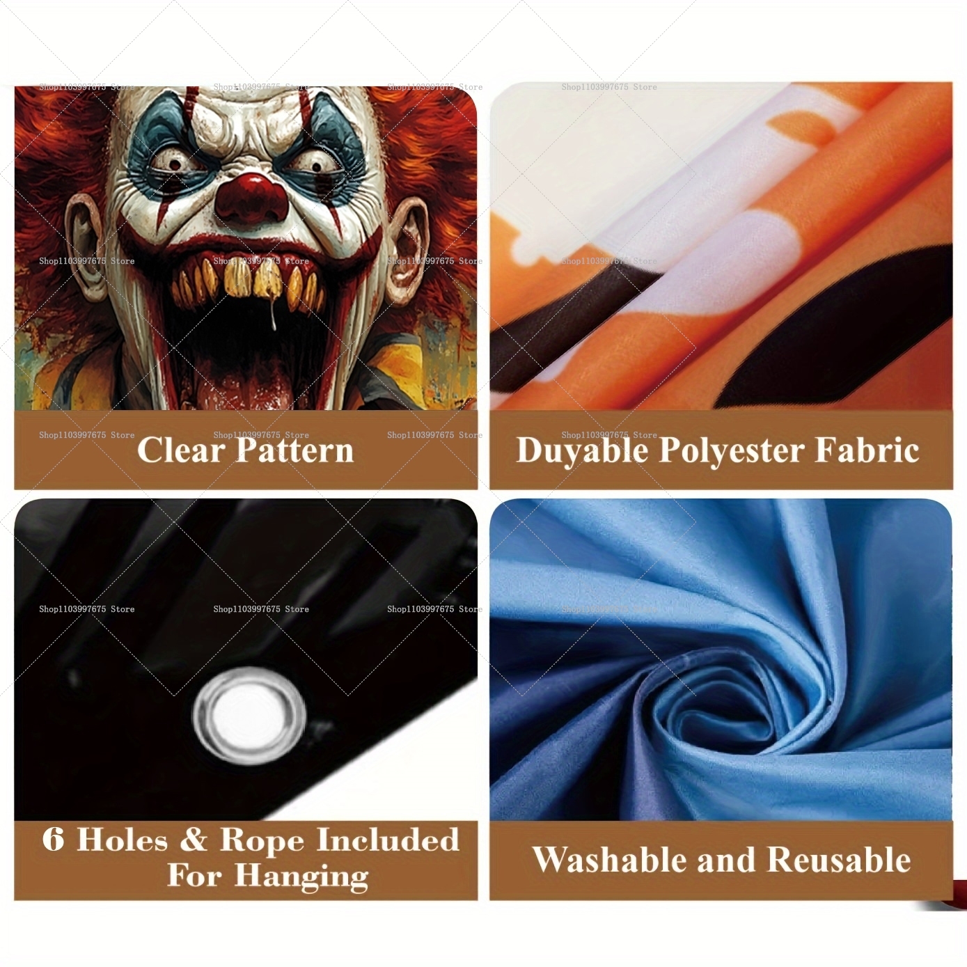 2D Halloween Horrible Clown Ga - Photography Architecture ulasan dan harga