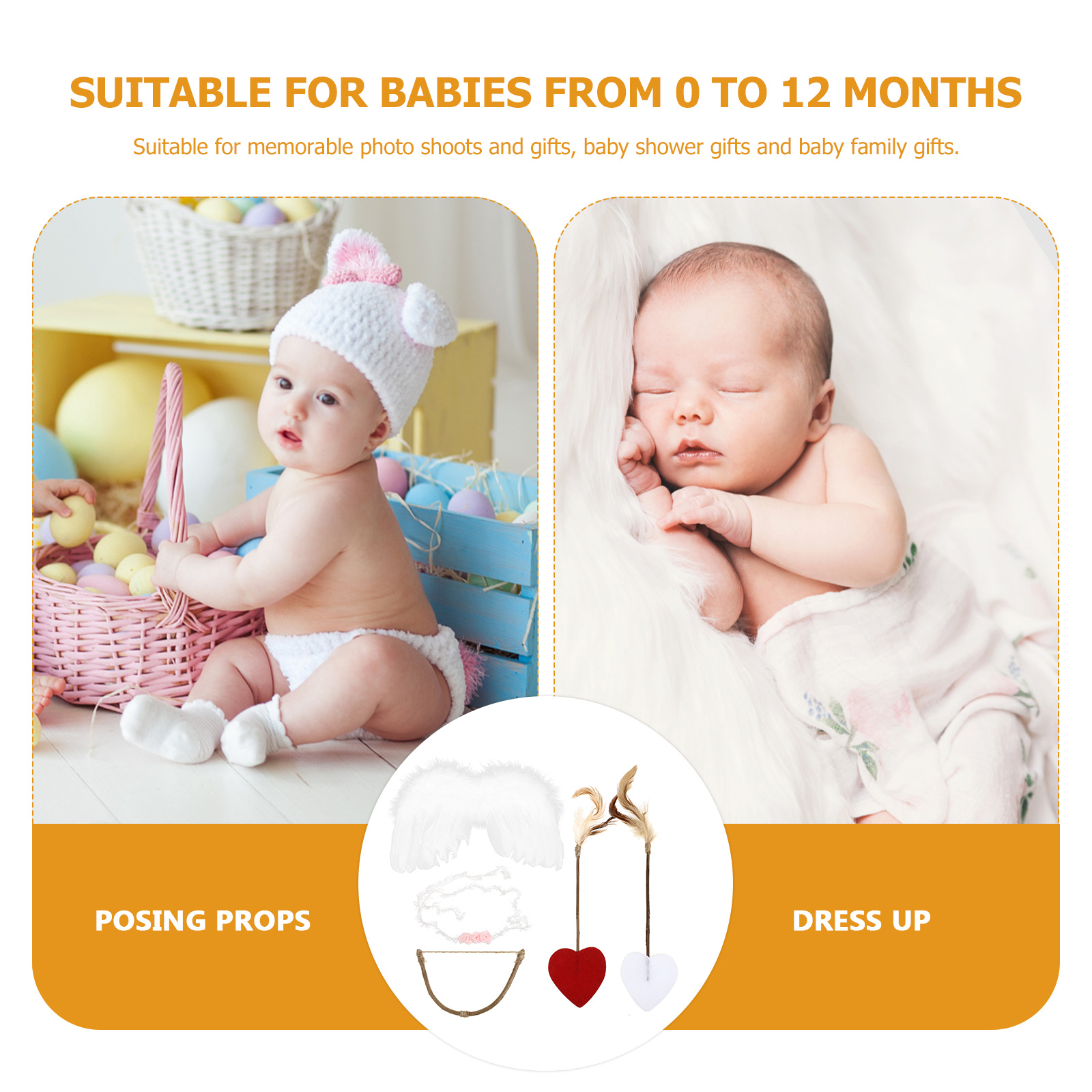 Baby Wing Headband Kit Infant  - Photography Outfits ulasan dan harga