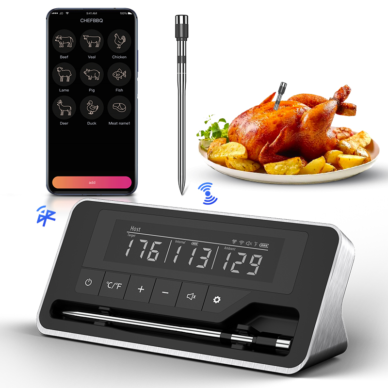 Meat Thermometer Wireless Prob - Photography Digital ulasan dan harga
