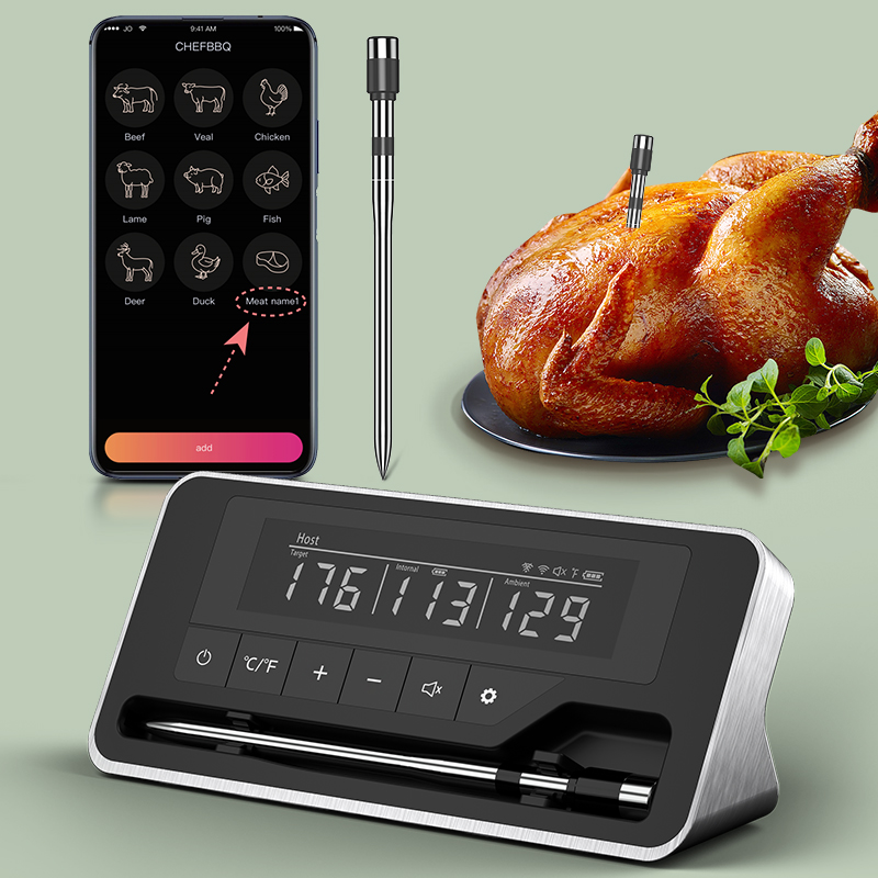 Meat Thermometer Wireless Prob - Photography Digital ulasan dan harga