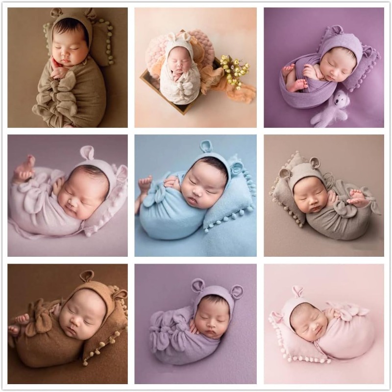 3PCS Baby Photo Prop Set -Swad - Photography Outfits ulasan dan harga