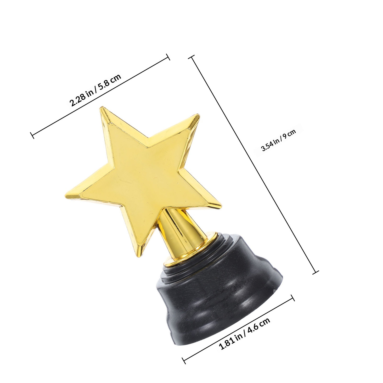 6Pcs Little Star Trophies Gold - Photography Competition ulasan dan harga