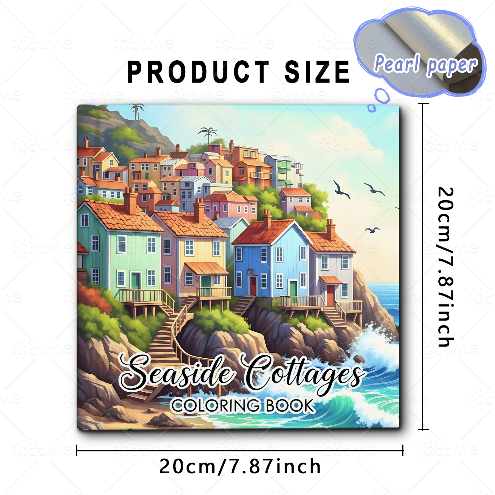 Seaside Town Coloring Book for - Photography Of Book ulasan dan harga