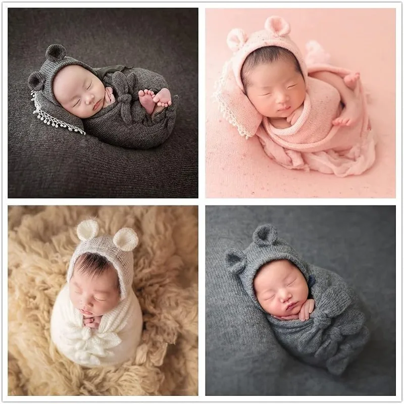Prince Bear Hat & Swaddle Bag  - Photography Outfits ulasan dan harga