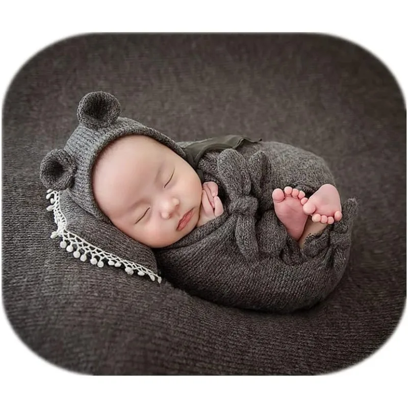 Prince Bear Hat & Swaddle Bag  - Photography Outfits ulasan dan harga