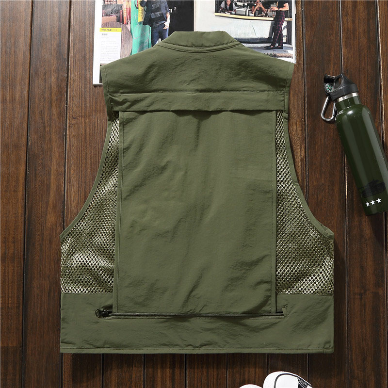 NEW Men Fishing Vest Multi-Poc - Photography Vest ulasan dan harga