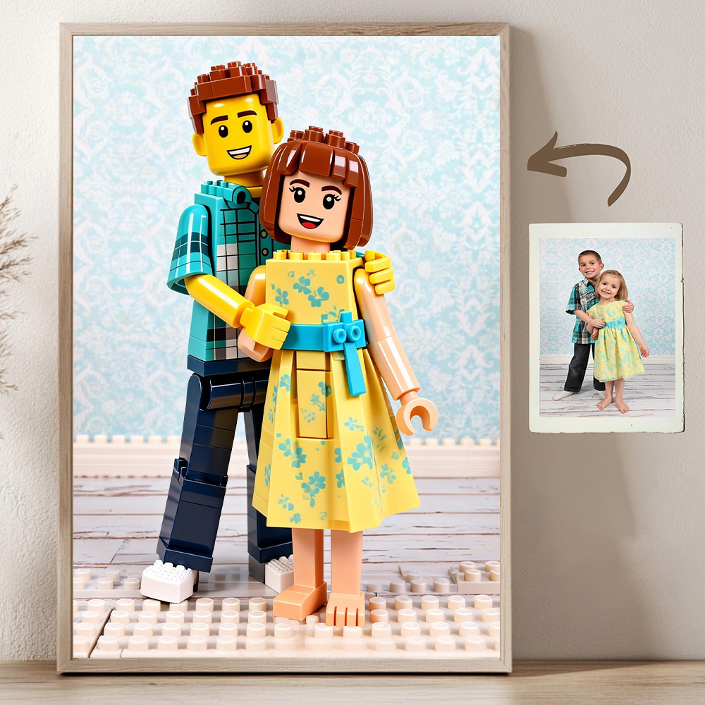 Custom Cartoon Building Block  - Photography Architecture ulasan dan harga