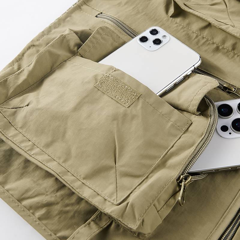 Men Multi-Pocket Outdoor Vest  - Photography Vest ulasan dan harga
