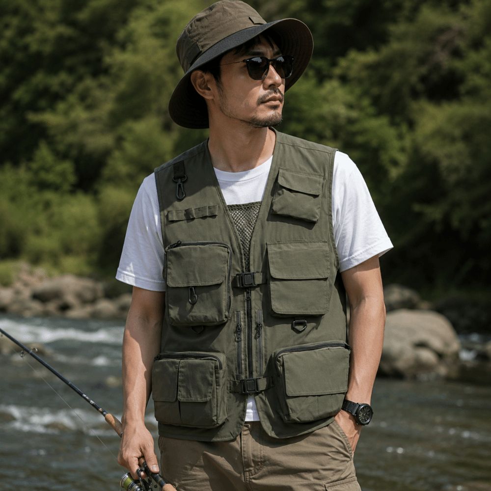 Casual Waterproof Fishing Vest - Photography Vest ulasan dan harga
