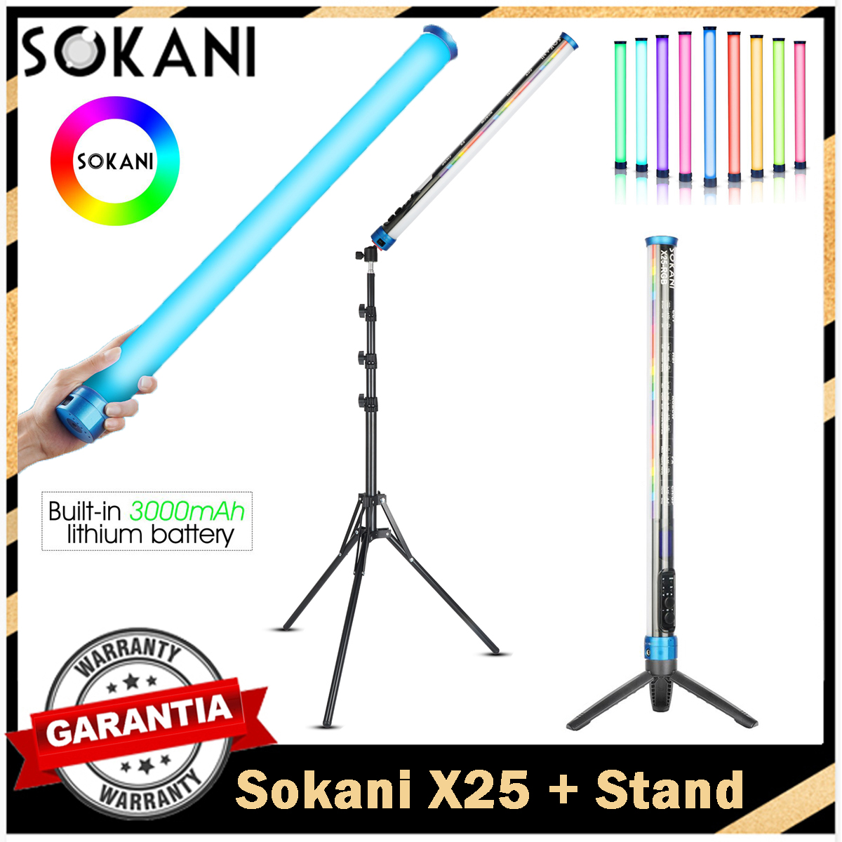Sokani X25 RGB LED Video Light - Strobe Light Studio ulasan dan harga
