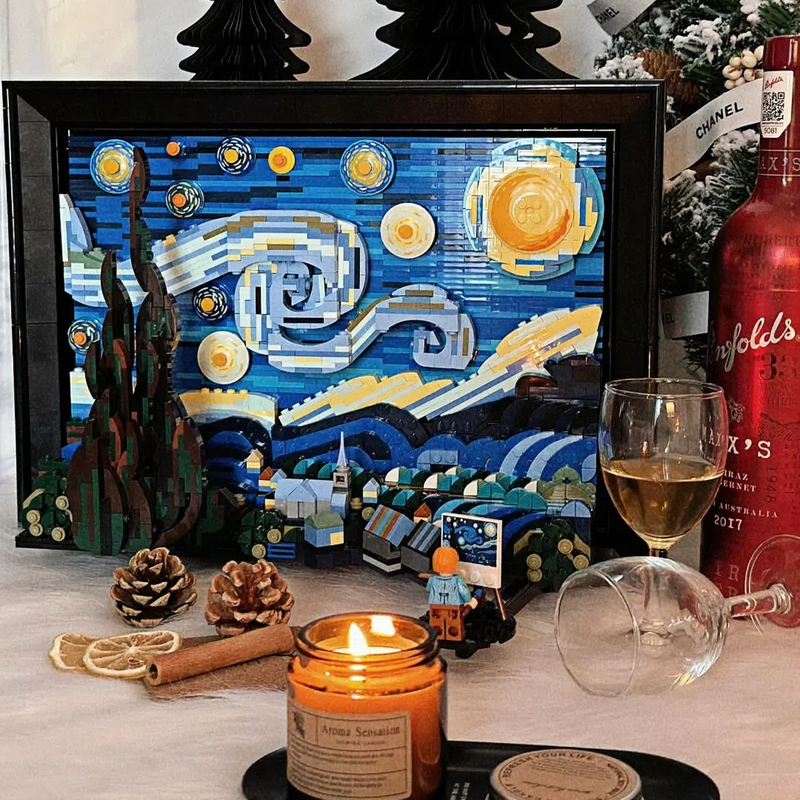 Van Gogh Starry Night 3D Build - Photography Architecture ulasan dan harga