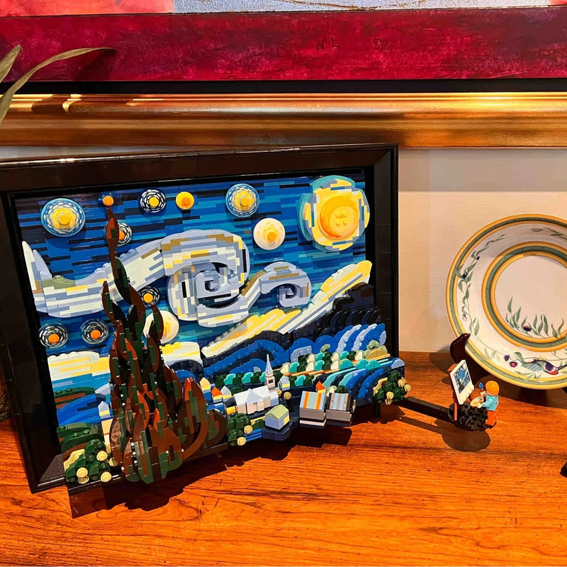 Van Gogh Starry Night 3D Build - Photography Architecture ulasan dan harga
