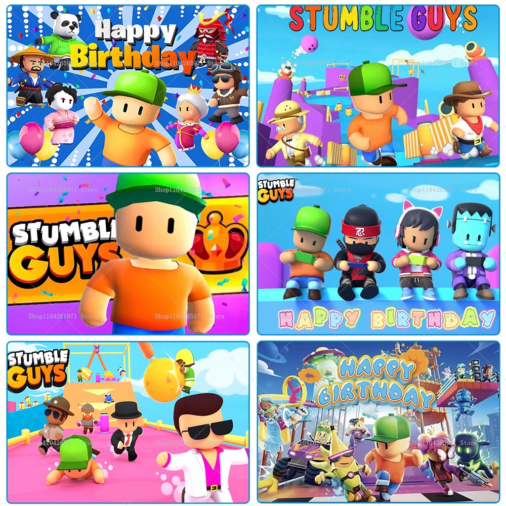 Stumble Guys Theme Birthday Pa - Photography Architecture ulasan dan harga