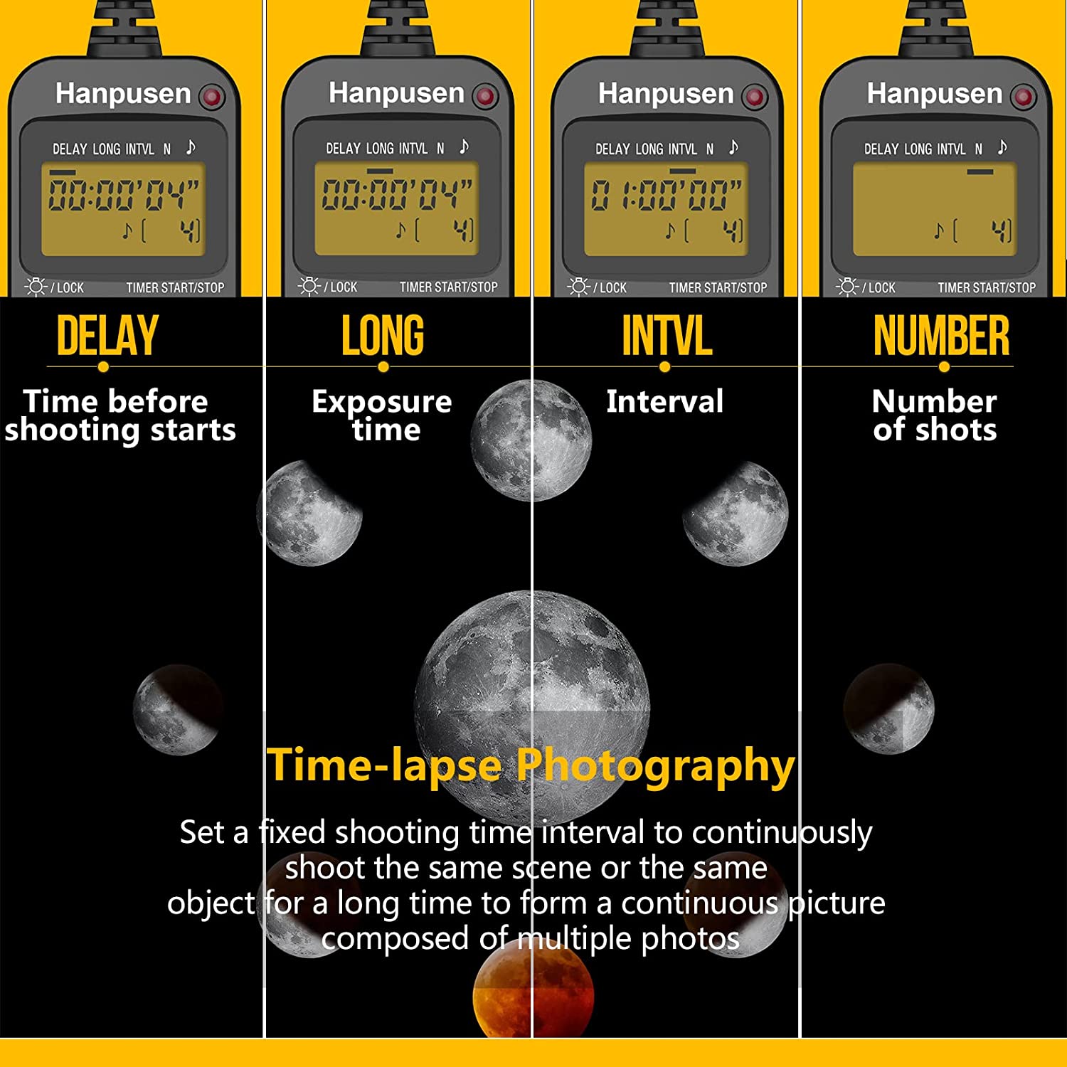 Hanpusen TR90 Camera Time Laps - Timelapse Controller ulasan dan harga