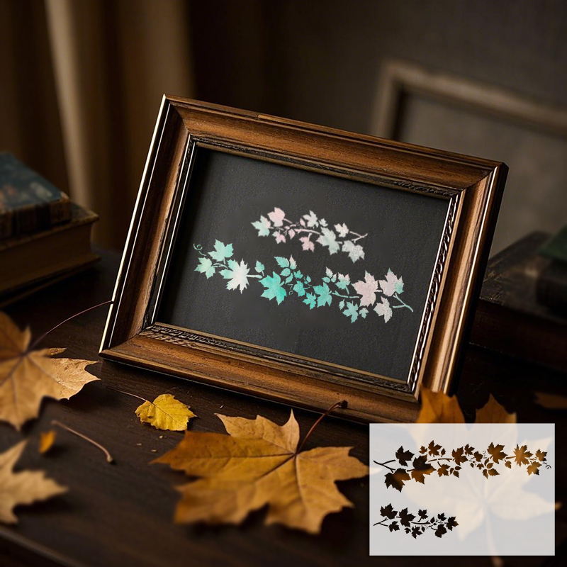 YOMDID 1pc Leaf Pattern PET Pa - Photography Model ulasan dan harga