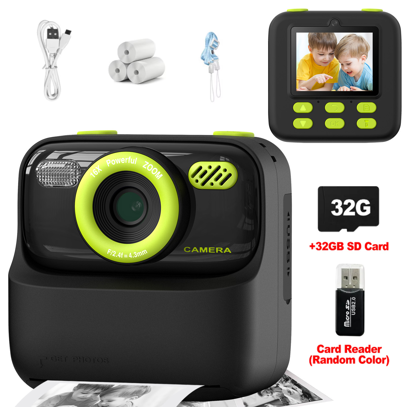 Kids Instant Print Camera 32GB - Photography Digital ulasan dan harga