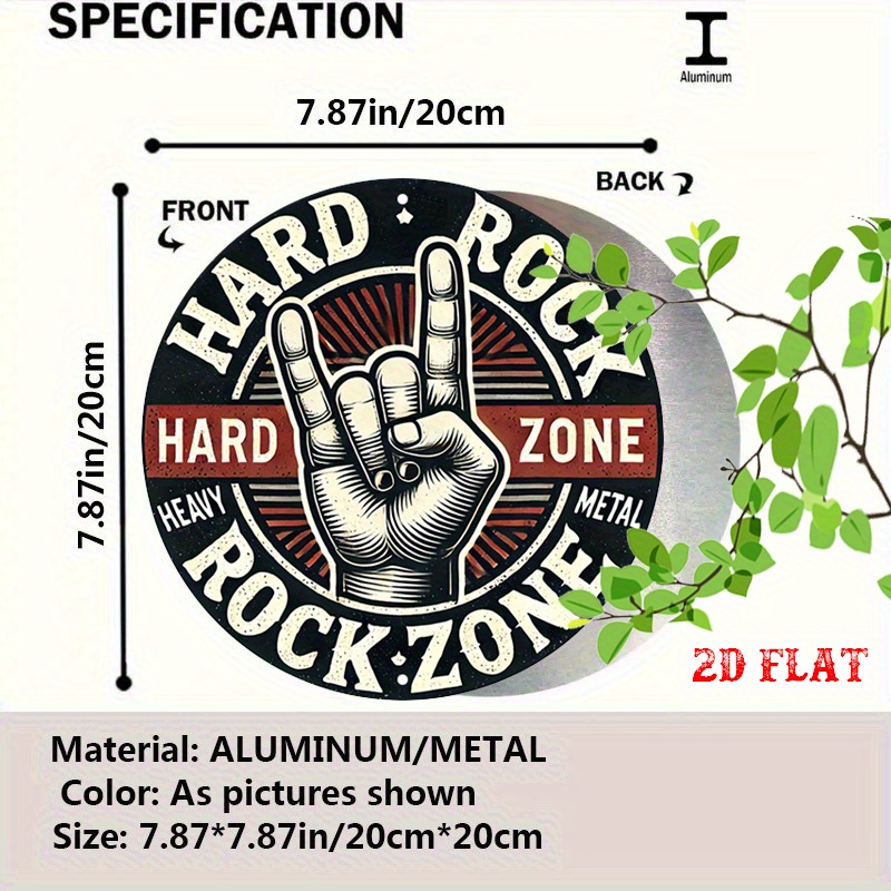1pc Heavy Metal Rock Zone Wall - Photography Architecture ulasan dan harga