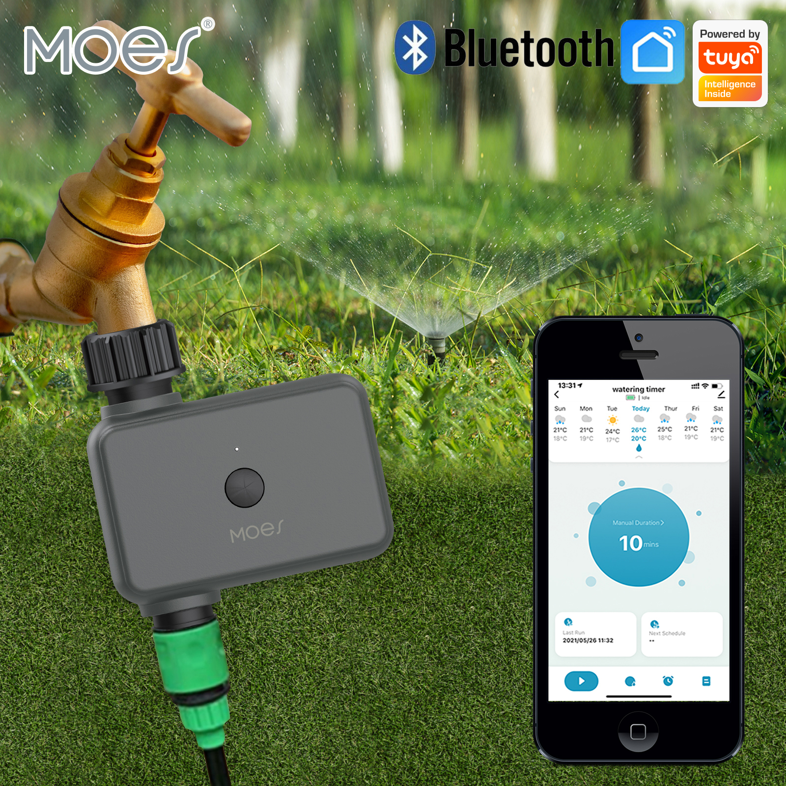 MOES Smart Bluetooth Garden Wa - Timelapse Controller ulasan dan harga