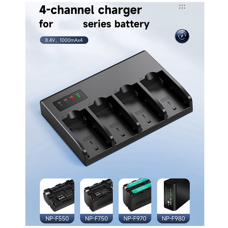 NP F960 NPF970 NP-F970 4-Chann - Photography Digital ulasan dan harga