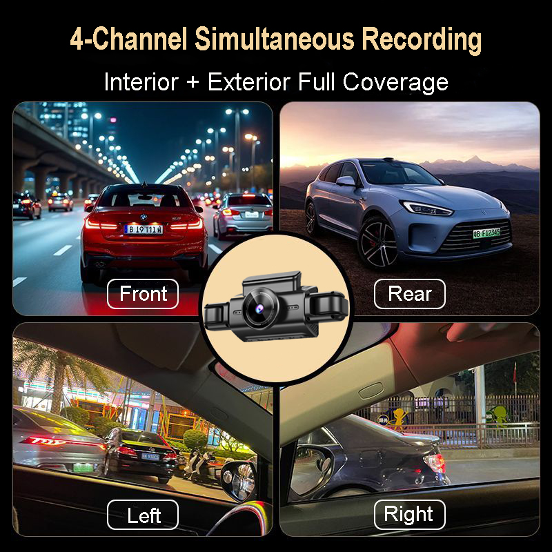 4K 4CH Hidden Car DVR with APP - Timelapse Controller ulasan dan harga