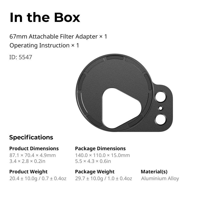 SmallRig FilMov Attachable 67m - Photography Kit Pro ulasan dan harga