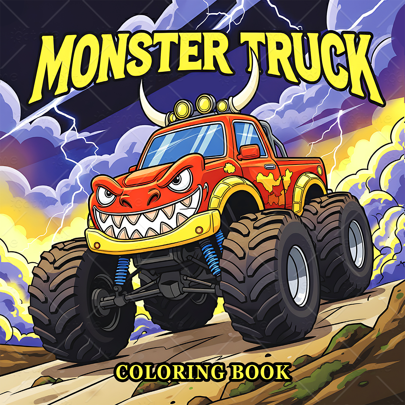 MONSTER TRUCK Coloring Book fo - Photography Of Book ulasan dan harga