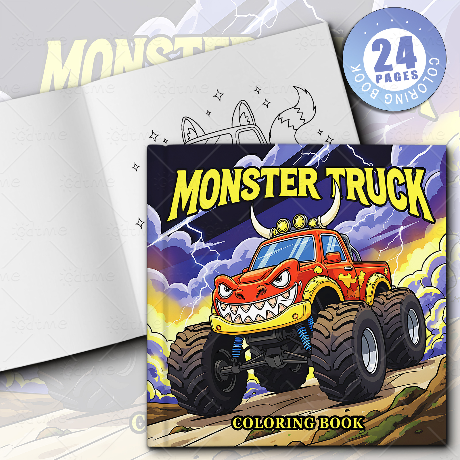 MONSTER TRUCK Coloring Book fo - Photography Of Book ulasan dan harga