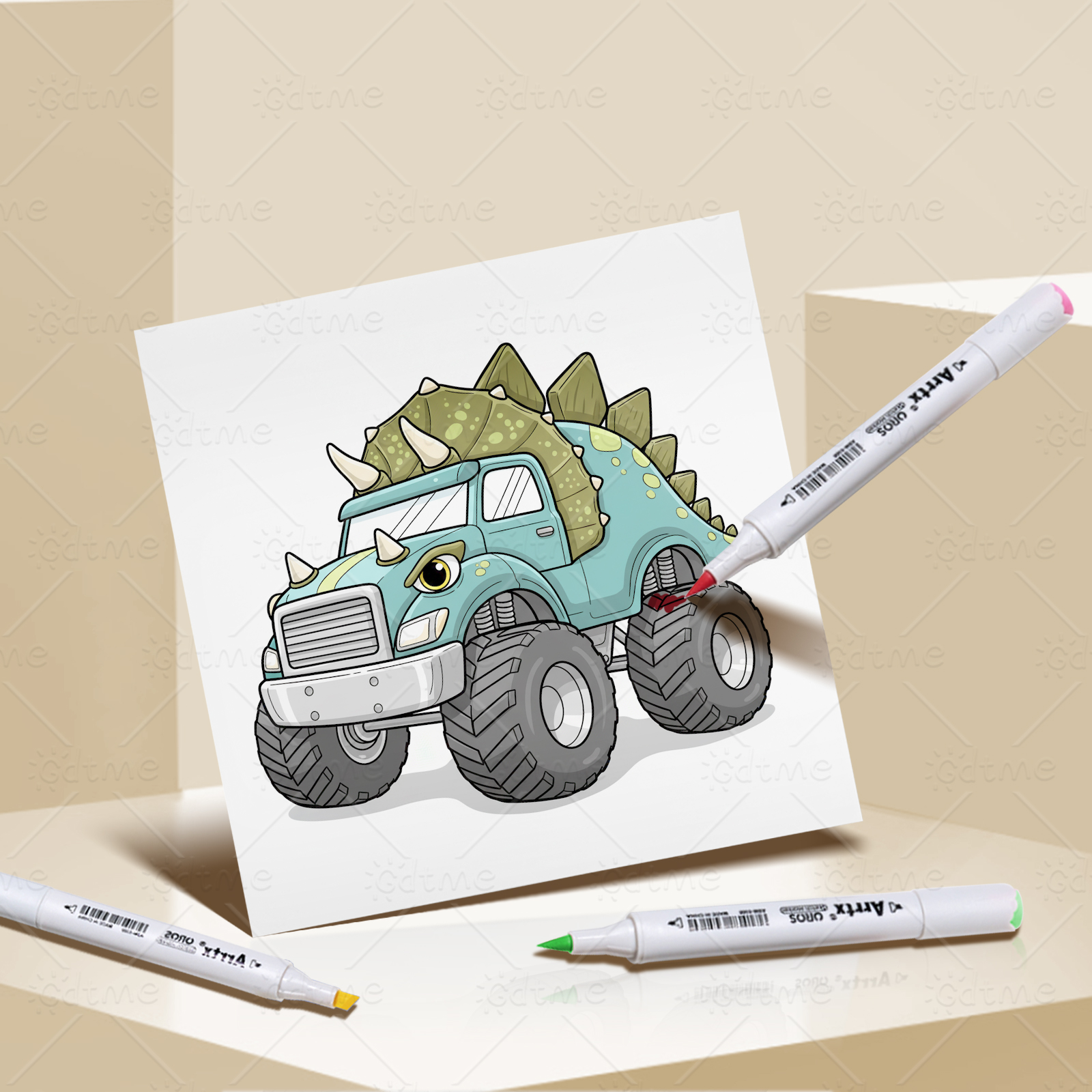 MONSTER TRUCK Coloring Book fo - Photography Of Book ulasan dan harga