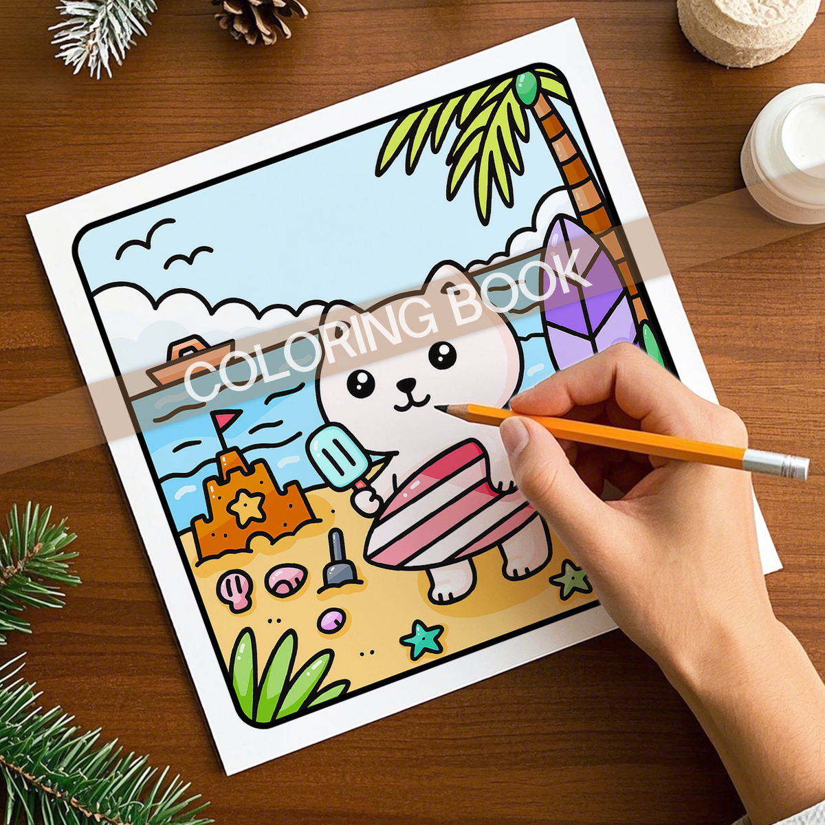 Anti Anxiety Cute Cat Coloring - Photography Of Book ulasan dan harga